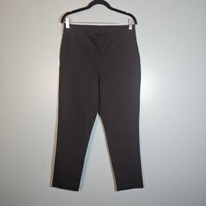 Linea by Louis Dell'Olio Black Dress Pants Size 8P Petite Stretch Comfort Waist